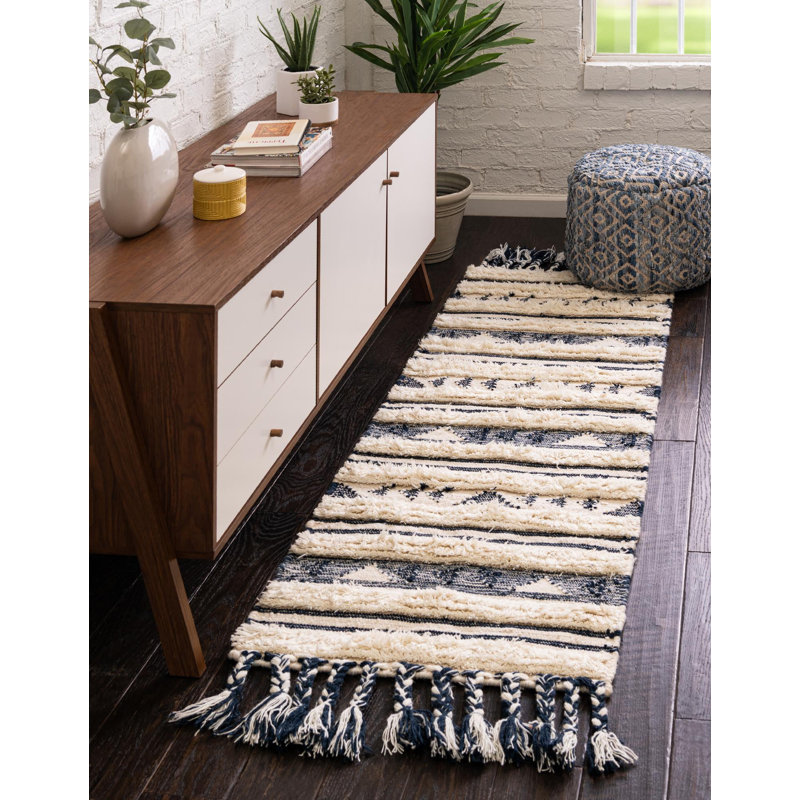 Annunciata Wool Moroccan Indoor Rug, Runner 2'2" x 8'2"