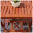 Lucius Reddish Brown Folding Bistro Table