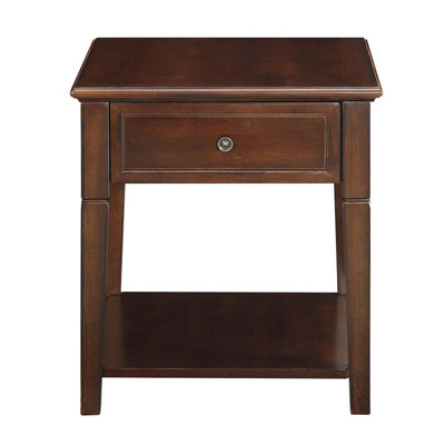 Malachi End Table, Walnut Finish