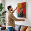 Geometric Deer Pop Art - Wrapped Canvas-900251445-900251440