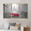 Eiffel View From Paris Street - 3 pièces, cadre photo flottant sur toile-1739824540-1739824536