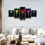 Cocktail Flashy Martinis sur toile, 5 pièces-92861111