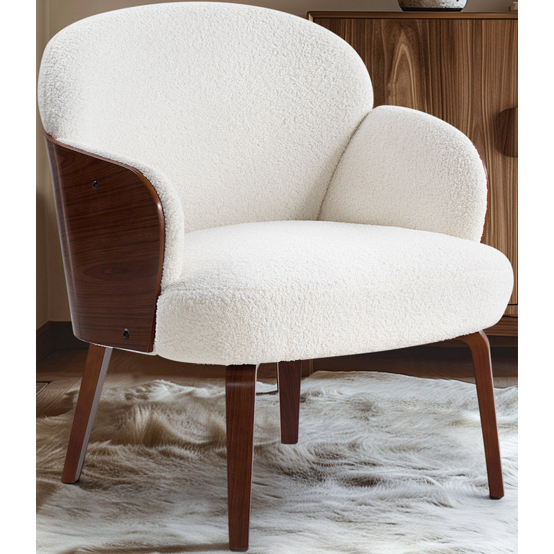 Fauteuil Kholten, Tissu blanc