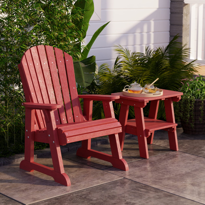 Heritage Two-Tier End Table, Cardinal Red