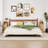 27"tall Fluted End Table Set With 2 Drawers, Mid-century Modern Narrow End Table(set Of 2)-1852101571