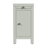 Nora 12 in. W Wood 1 Door End Table with Pull-Out Tray