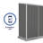 Absco EZI Slider 5' W x 3' D Metal Galvanized Steel Weather Resistant Storage Shed Woodland Gray-103557175
