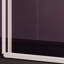 Porte de douche coulissante noire l 60 po x H 76 po avec verre transparent