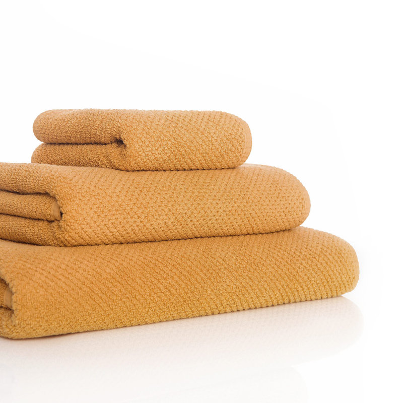 Bee Waffle Bath Towel, Camel