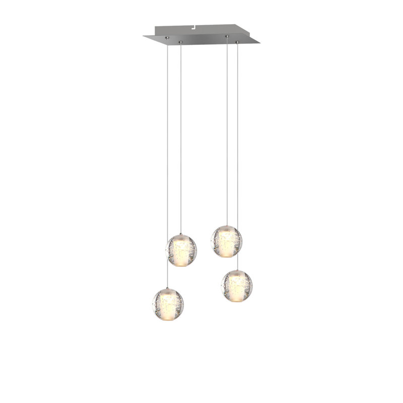 Luminaire suspendu sphère 4 lumières del cluster Veroniza