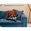 Coussin décoratif en velours squelette Trick Or orate - Décoration lombaire d'Halloween