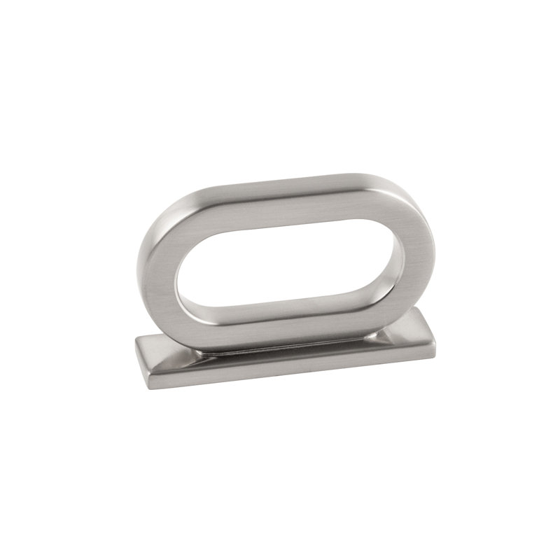Corsa Satin Nickel Modern Drop Bail Pull with Mounting Hardware