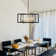 7 - Light 21.3" Wide Geometric Candle-Style Square / Rectangle Lantern Chandelier