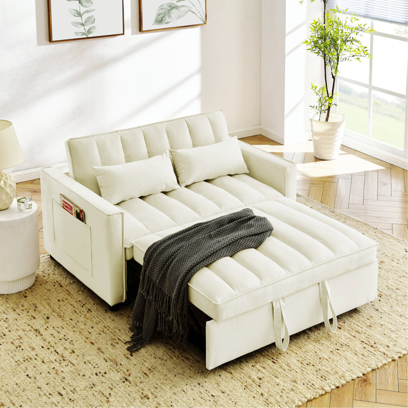 Modular Sectional Couch 80" Down Filled Modular Sectional Sofas,Cushion Covers Removable Loveseat, Beige