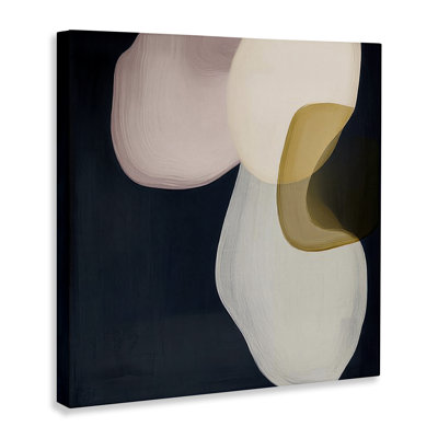 Neutral Rounded Forms Canvas Wall Art, design by Irena Orlov
