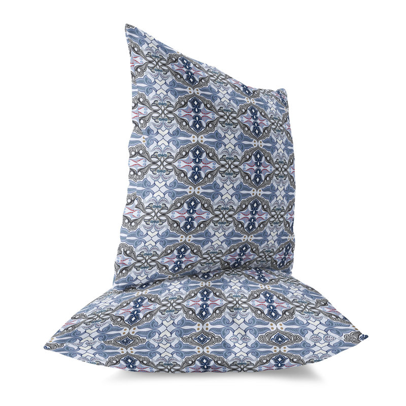 Lavender and Mist Faux Suede Reversible Throw Pillow
