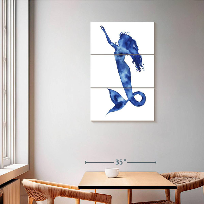 Bleu Ashelle Sirena I, H 57 po x l 36 po