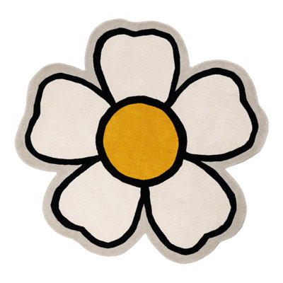 Unique Loom Daisy Playtime Kids Wool Rug