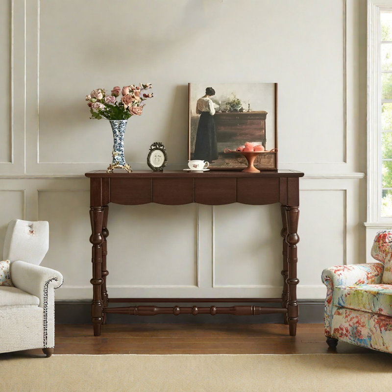 Retro Practical Console Table, 41.34" H x 47.24" W x 15.75" D
