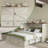 Wilkinson Farmhouse Full Murphy Bed with Large Storage Drawer & Charging Station, White-922616755-922616756