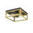 Transitional 2 Light Gold Square Flush Mount-1976606643