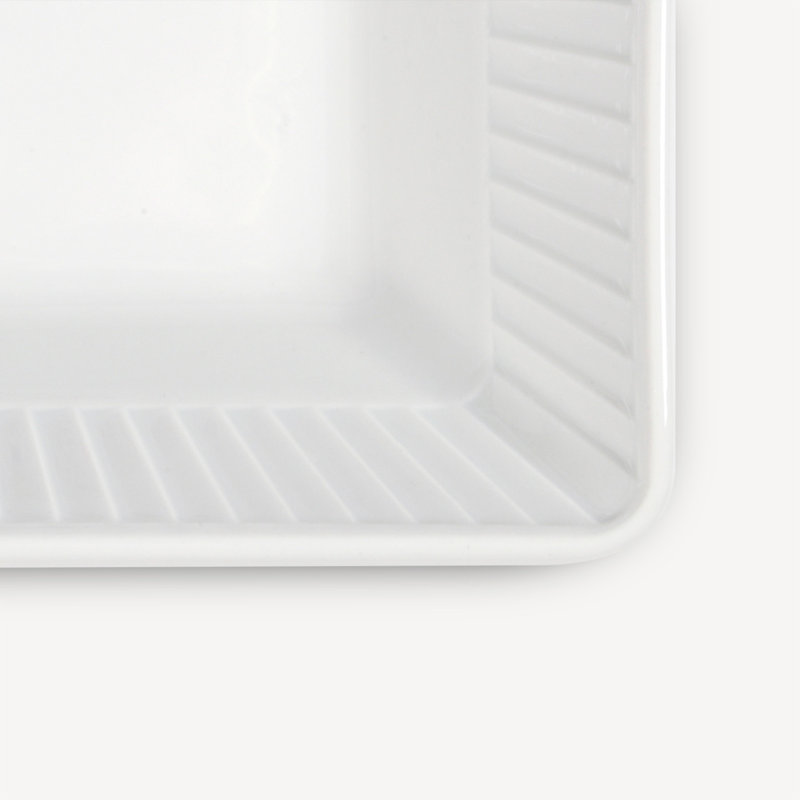Plisse Square Dish, 4.25" x 4.25"