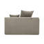Chaise longue rembourrée en velours côtelé Osterhus-358744577