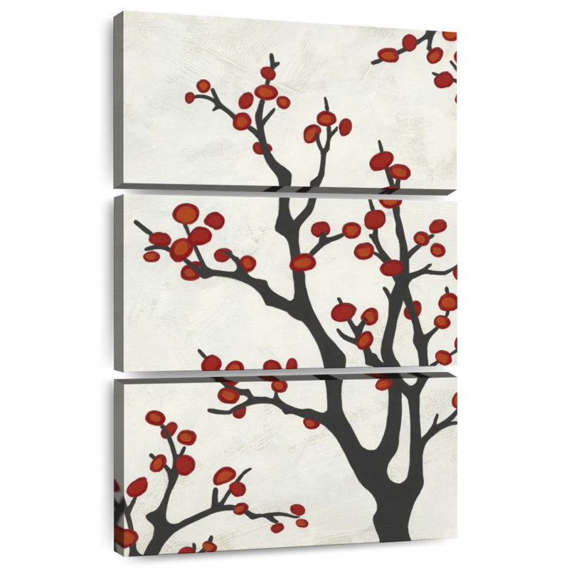 Harnek Red Berry Branch II, H 45 po x l 28 po