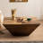 35" Wabi-Sabi Vintage Distressed Accent Grain Effect Rustic Square Coffee Table-- Arrtle Furniture