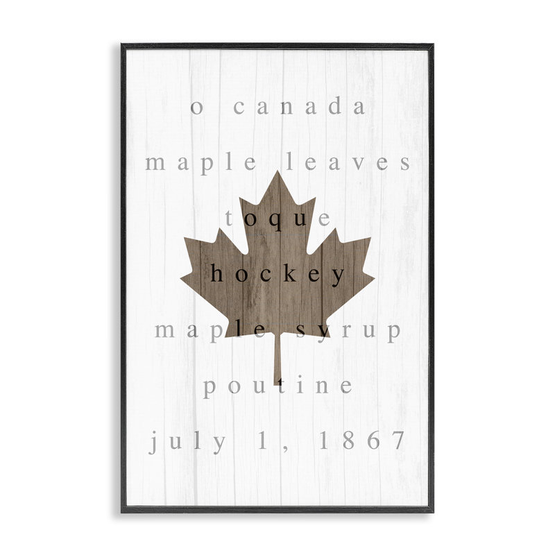 Estampe numérique Canada Leaf, H 18 po x l 12 po, Giclée encadrée noir minuit
