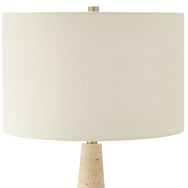 Lampe de table en travertin Uttermost Perkins