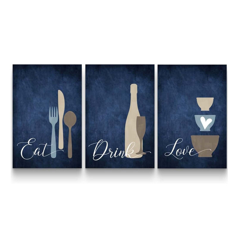 3 Piece Wrapped Canvas Wall Art