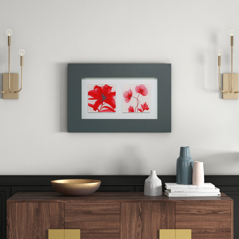 Black Print on Glass