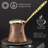Volarium Turkish Coffee Pot, Greek Arabic Coffee Maker, Hammered Copper Coffee Cezve, Stove Top Coffee Maker (Large)