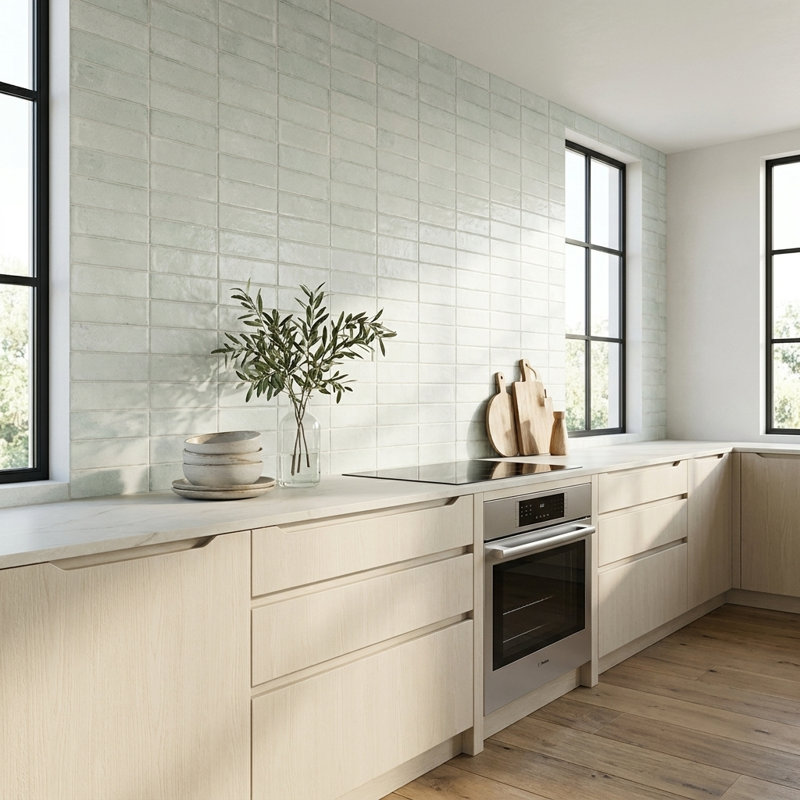 Terra Cloud Matte 2.5x10 Porcelain Subway Floor & Wall Tile, Cloud