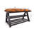 Wool Upholstered Storage Bench