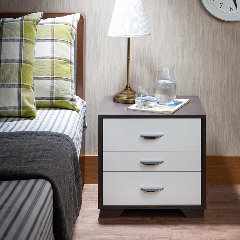 Accent Table, White/Black
