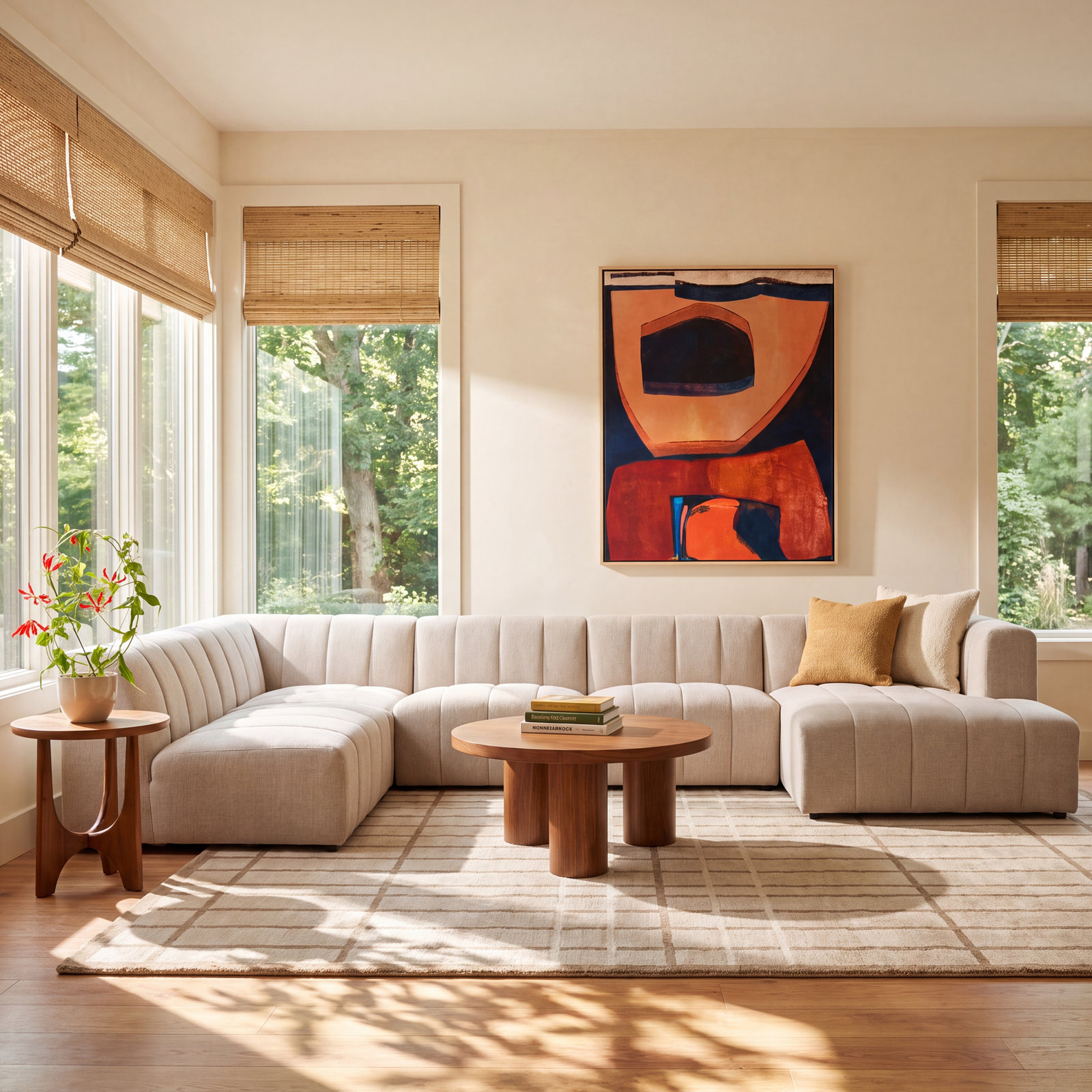 Bowry Modular Sectional, Right Hand Facing, Gray Polyester