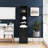 64" Tall Bathroom Storage Cabinet for Small Space, Floor Standing Cabinet for Living Room Bathroom Home Office Kitchen, 4 Adjustable Shelves & Laundry Hamper, Hidden Clothes Storage Space-106838842