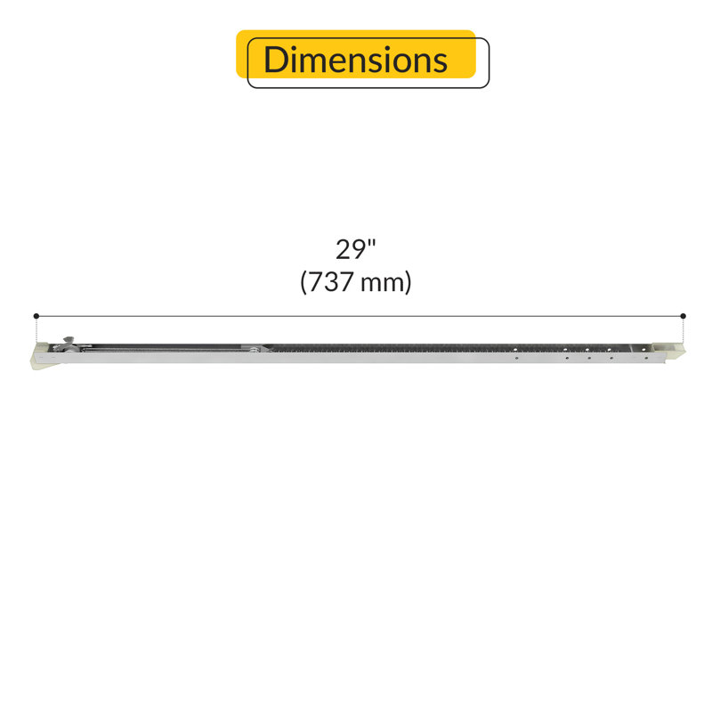  Équilibre de fenêtre pour fenêtre avec 60 à 508 et 60 à 503 types de rideaux, 0.55"