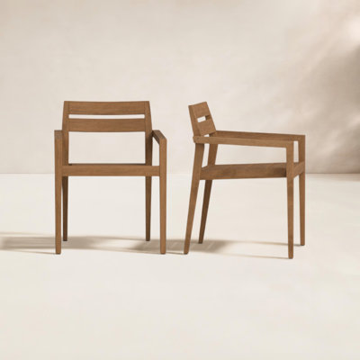 Kinsler Stackable Eucalyptus Patio Armchair