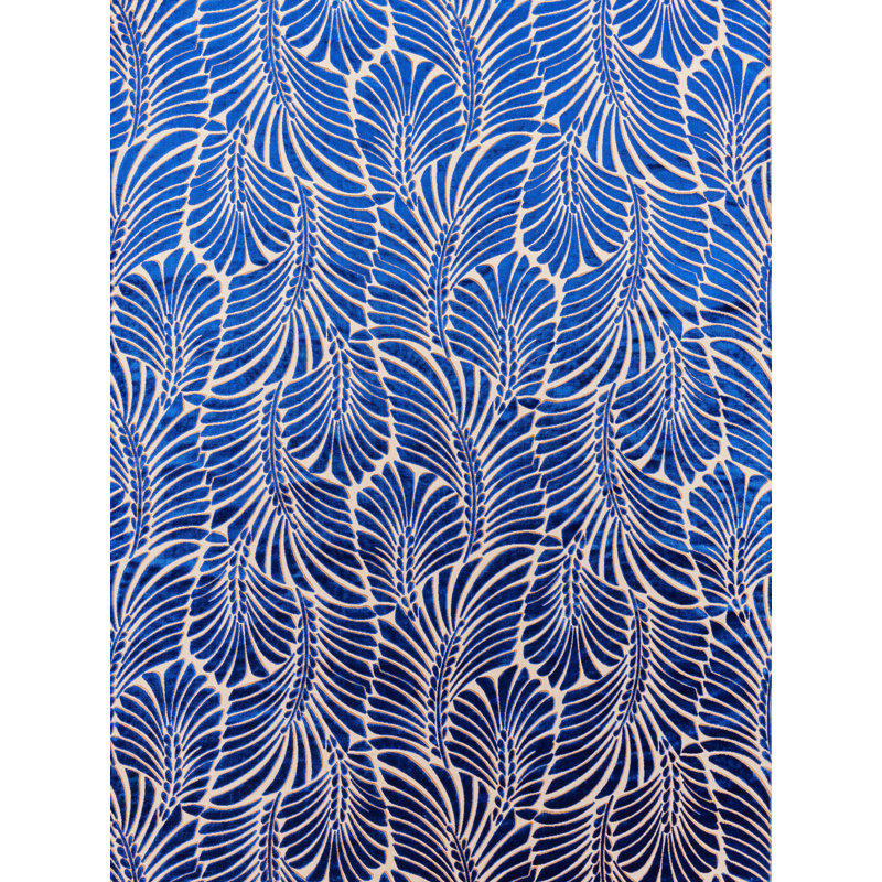 PLUMES SILK VELVET, Sapphire