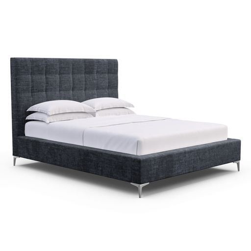 Bryant Upholstered Bed, Queen, Natural, Vintage Leather Pumice