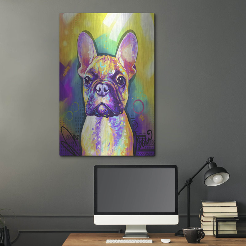 «Pop Art French Bulldog» par Furbaby Affiliates, H 36 po x l 24 po