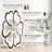 26.7In Black Ceiling Fan With Lights, Remote Control 3 Color Temperatures,6 Gear Wind Speed Fan Light