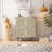 4-Doors Rattan Mesh Storage Cabinet-1821482557