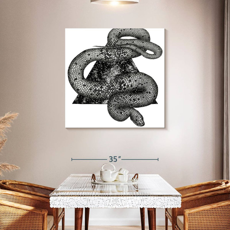 Brampt Cosmic Snake, 39" H x 39" W