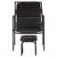 Upholstered Lounge Chair With Footstool