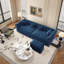 Canapé Chesterfield, canapé-lit 3 en 1, canapé-lit convertible, canapé-lit king size, méridienne, canapé 3 places en velours avec pouf amovible-285799243