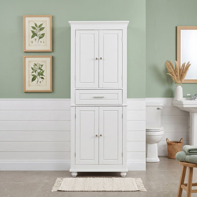 Bathroom Storage Cabinet with Adjustable Shelf and Drawer